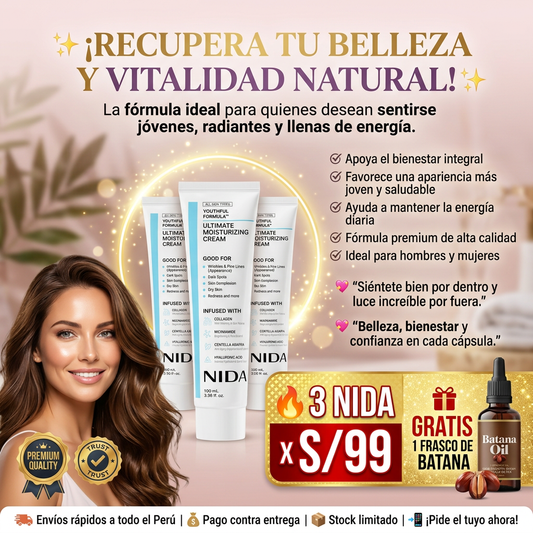 Nida Youthful formula Koreana exclusiva + Batana